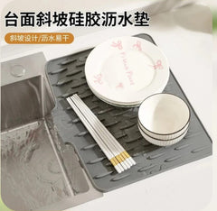 Slope Drain Mat | Premium Silicone Dish Drying Mat – ED Home